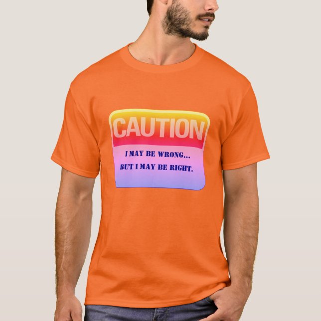 Humoral försiktighet Zon Lusnyk Uni-sex T-Shirt (Framsida)