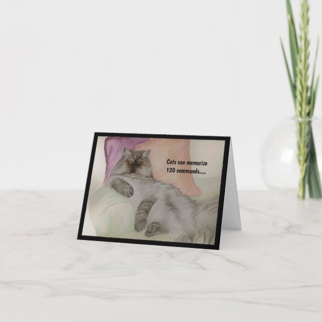 Humoral katt som CAT Kort (Framsida)