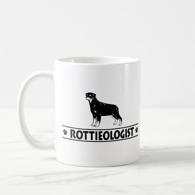 Humoral rotweiler kaffemugg (Vänster)
