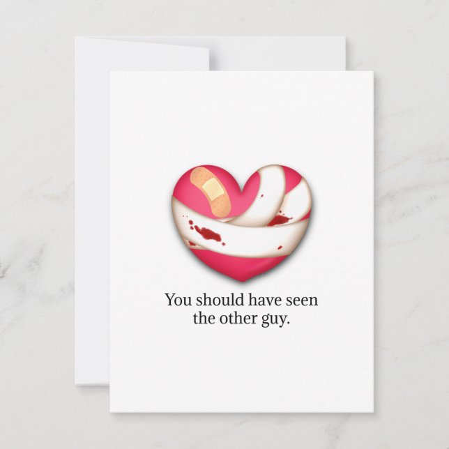 Humoral Valentine Breakup Divorce Personlig Anteckningskort (Framsida)