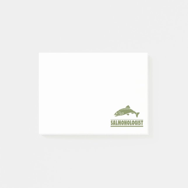 Humoralt laxfiske post-it block (Framsida)