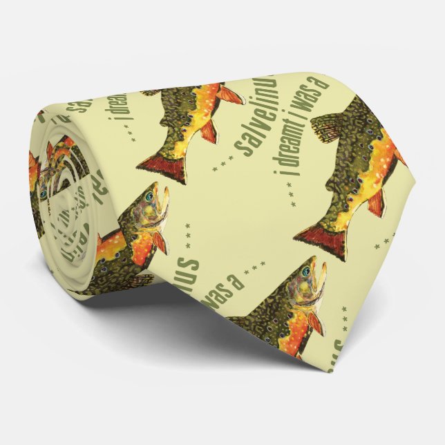 Humoralt regnfiske slips (Rullad)