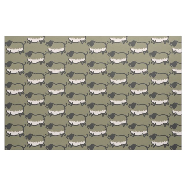 Humoråret Gris 2019 Välj Färg 3 Fabric Tyg (Fat Quarter)