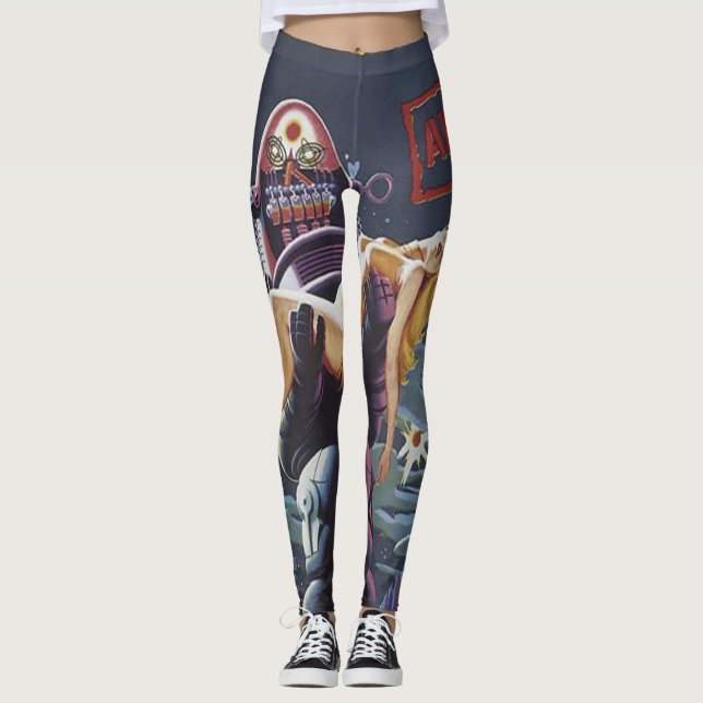 Humorbokdamasker Leggings (Framsida)
