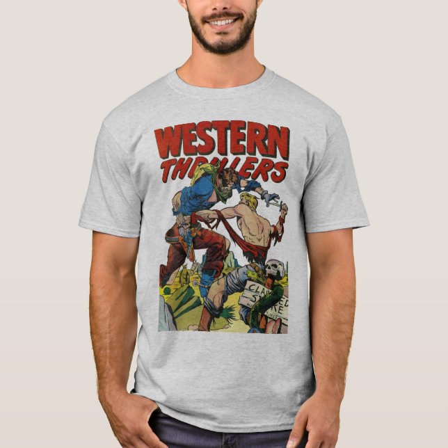 Humorboken täcker konst: Westerna thrillrar #2 T-shirt (Framsida)