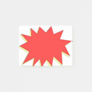 Humorboksuperheroen Zap Post-it Block