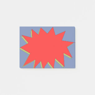 Humorboksuperheroen Zap Post-it Block