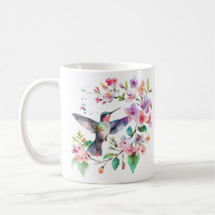 Humörfåglar Blommigt Utandning Kaffemugg