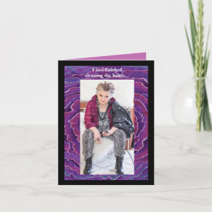 Humorisera städning hälsningskort för hemmet kort