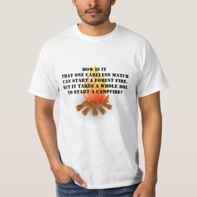 Humoriserad kampers t-shirt (Framsida)