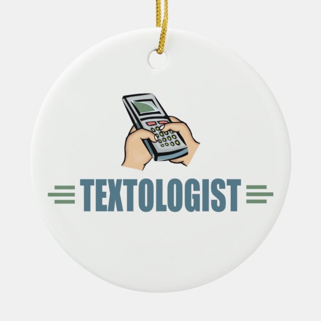 Humoriserad textering julgransprydnad keramik (Framsidan)