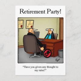Humoriserade inbjudningar till Pension Party