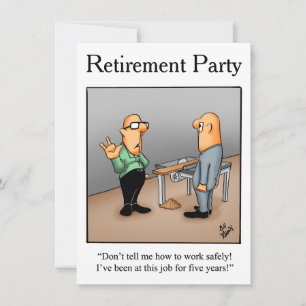 Humoriserade inbjudningar till Pension Party