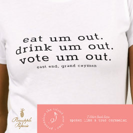 Humoriserade val: rösta om minimal anpassning t shirt