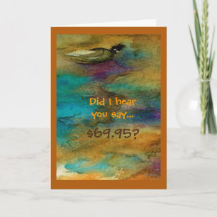 Humoriserat 70:e födelsedagskort kort