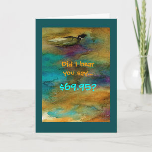 Humoriserat 70:e födelsedagskort kort