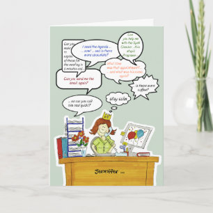 Humorisont administrative Professionells Day /Secr Tack Kort