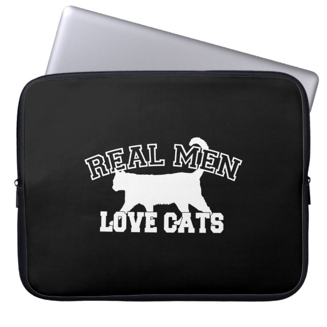Humorisont Real Manar Kärlek Cats Laptop Sleeve (Framsidan)