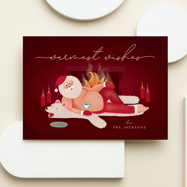 Humorisont varmaste Önskemål Santa Helgdag Card Julkort (Skapare uppladdad)