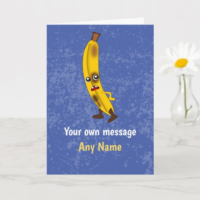 Humorist Banana - Dåligt tempererad fruktfödelseda Kort (Liten växt)