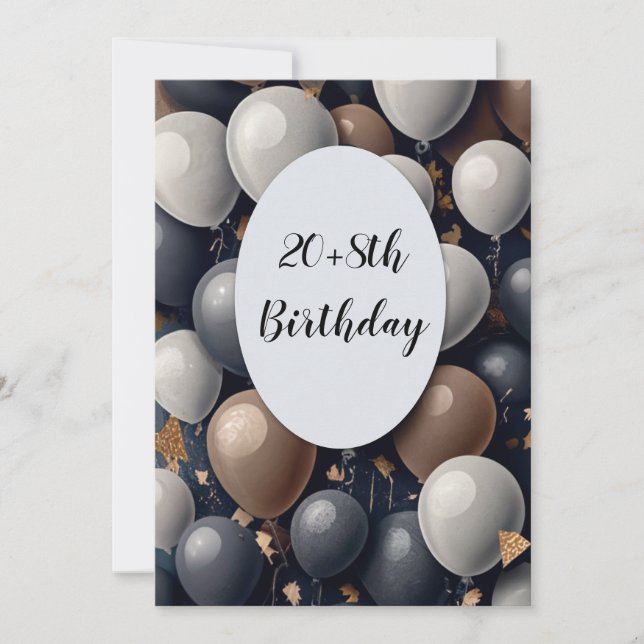 Humoristisk 28:e inbjudningar (Framsida)