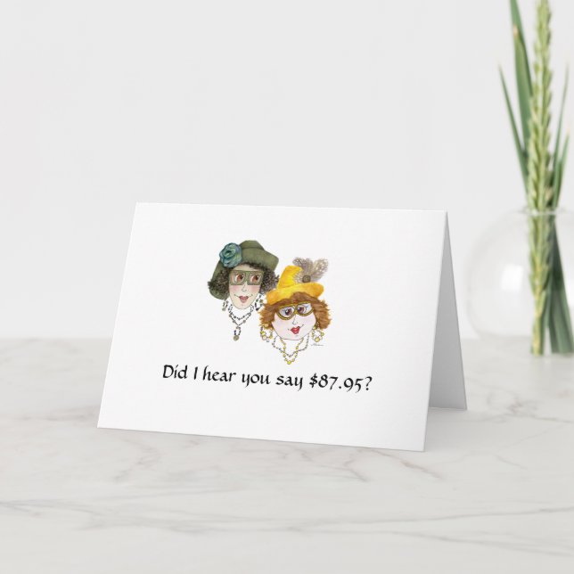 Humoristisk 88:e födelsedagen för kvinnor kort (Framsida)