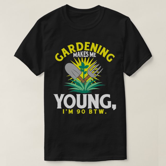 Humoristisk  Älskare-citat för Gardener T Shirt (Design framsida)