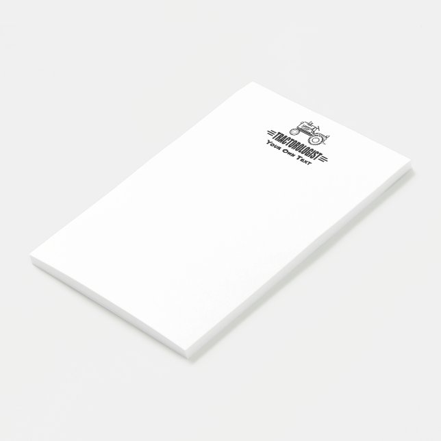 Humoristisk anpassning av den traktorn post-it block (Vinklad)