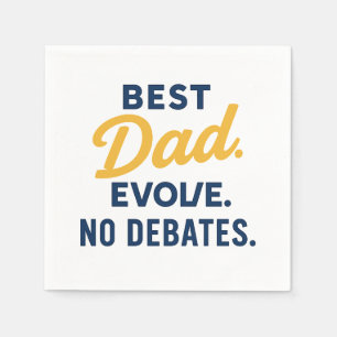Humoristisk "BÄSTA PAPPA EVER" Pappersservett/Unde Pappersservett