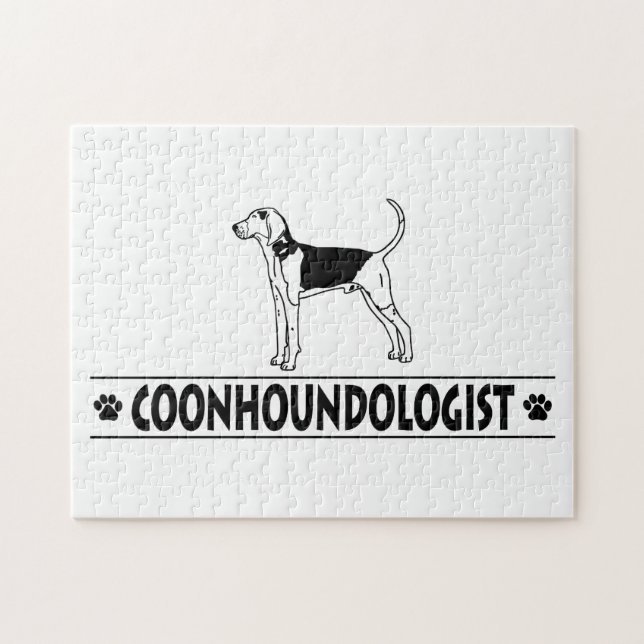 Humoristisk behandling Walker Coonhound Pussel (Horisontell)