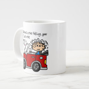 Humoristisk bilsjukdom jumbo mugg