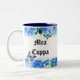Humoristisk blom- katolik Mea Cuppa Två-Tonad Mugg