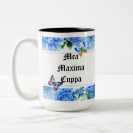 Humoristisk blom- katolik Mea Cuppa Två-Tonad Mugg
