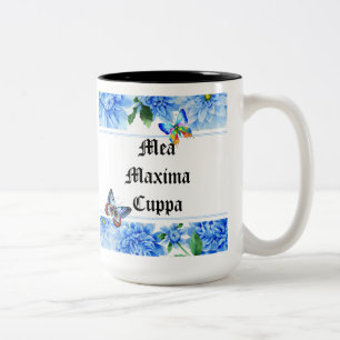 Humoristisk blom- katolik Mea Cuppa Två-Tonad Mugg