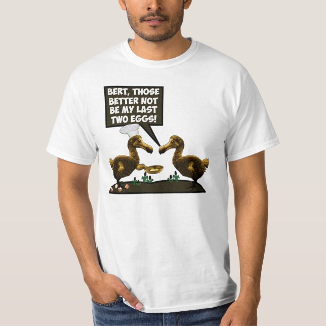 Humoristisk dodoutplåningteori tee shirt (Framsida)