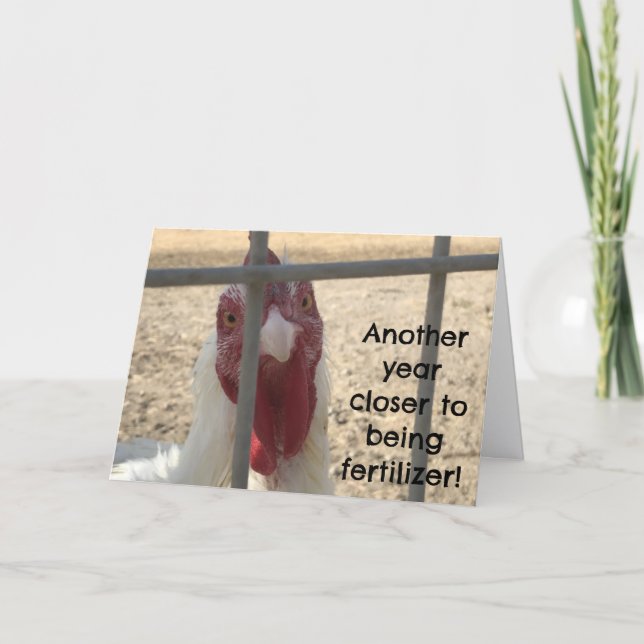 Humoristisk födelsedag för vuxen kort (Framsida)