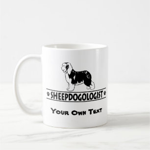Humoristisk gammal engelsk Sheepdog Kaffemugg