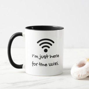 Humoristisk gåva till lustig medarbetare och wifi  mugg
