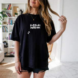 Humoristisk gravid baby fingeravtryck grå t shirt