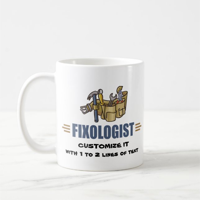 Humoristisk Handyman Kaffemugg (Vänster)