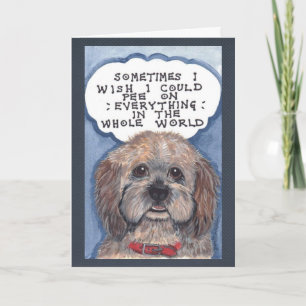Humoristisk Hund - Hämta Välkomstkortsdesignerkons Kort