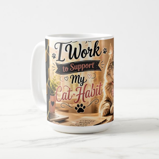 Humoristisk husdjursägare-mugg kaffemugg (Framsida vänster)