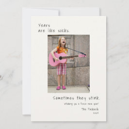 Humoristisk julbild nytt år  julkort