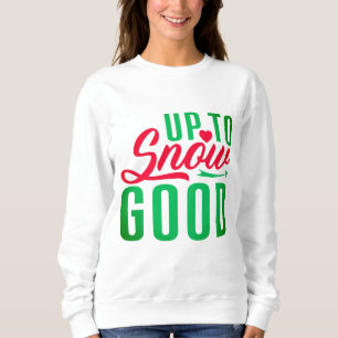 Humoristisk julgaranti, snö-temerad t shirt