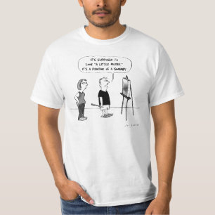 Humoristisk konstnär Tecknad konst Lärar Konstkr Tee