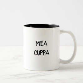 Humoristisk latinsk katolik Mea Cuppa Två-Tonad Mugg