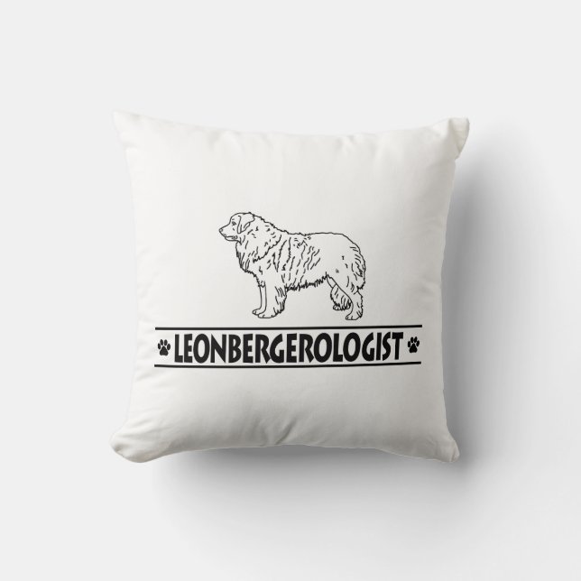 Humoristisk Leonberger Kudde (Framsida)