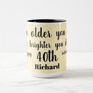 Humoristisk Lycklig 40-årsdag Mugg