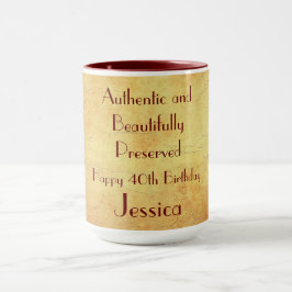 Humoristisk Lycklig 40:e födelsedagen Mugg