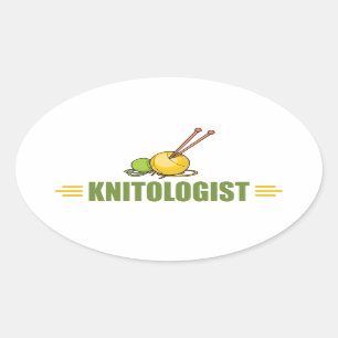 Humoristisk nittering ovalt klistermärke
